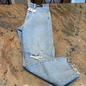 Express Light Blue Distressed Women Jeans